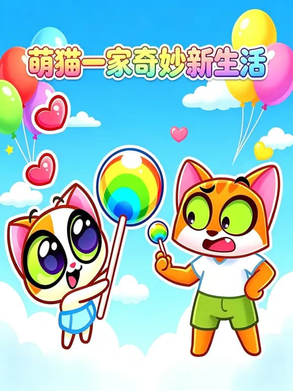 萌猫一家奇妙新生活海报