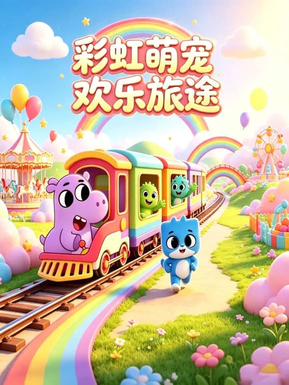 彩虹萌宠欢乐旅途海报