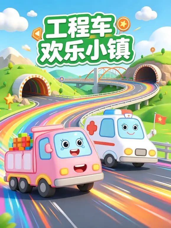 工程车欢乐小镇海报