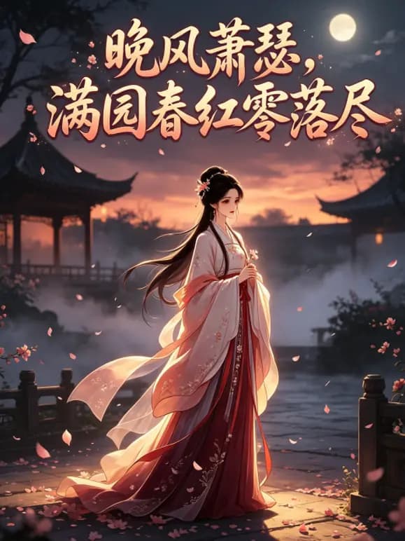 晚风萧瑟，满园春红零落尽海报