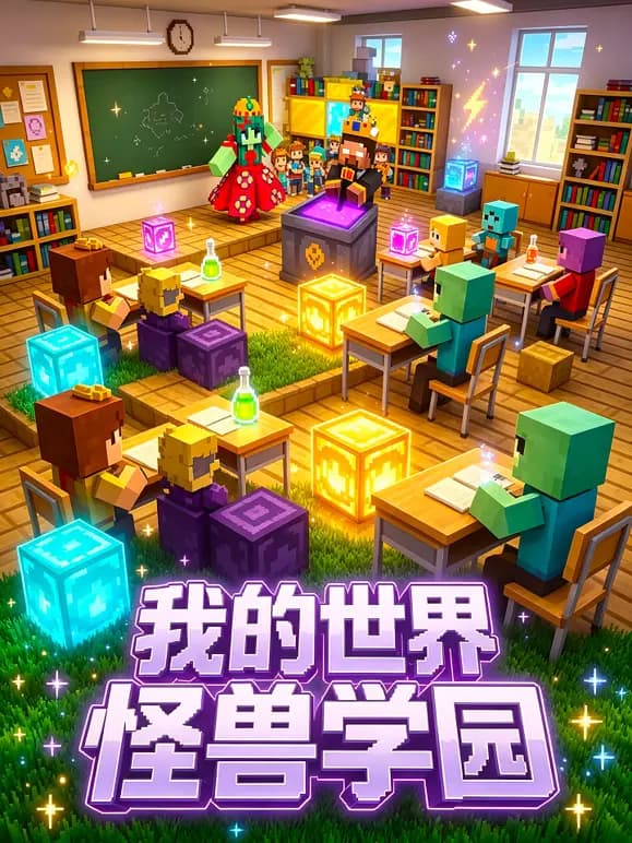我的世界怪兽学园海报