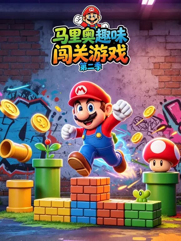 马里奥趣味闯关游戏第二季海报