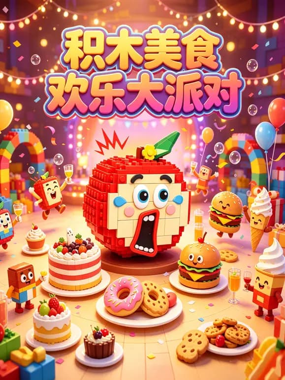 积木美食欢乐大派对海报