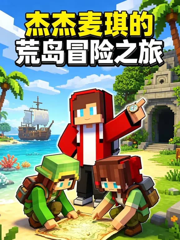 杰杰麦琪的荒岛冒险之旅海报