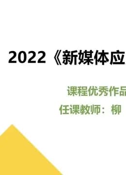 2022《新媒体应用开发》课程优秀作品海报