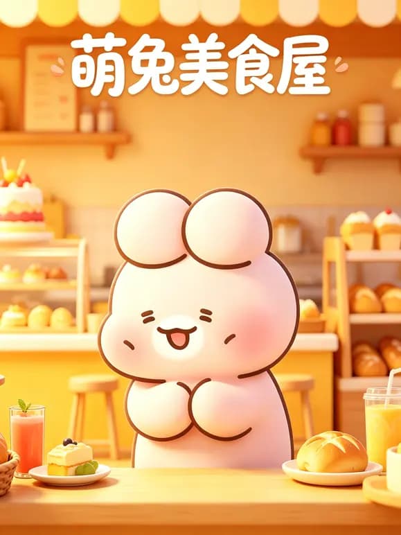 萌兔美食屋海报
