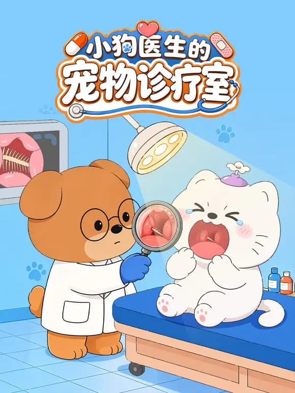 小狗医生的宠物诊疗室海报