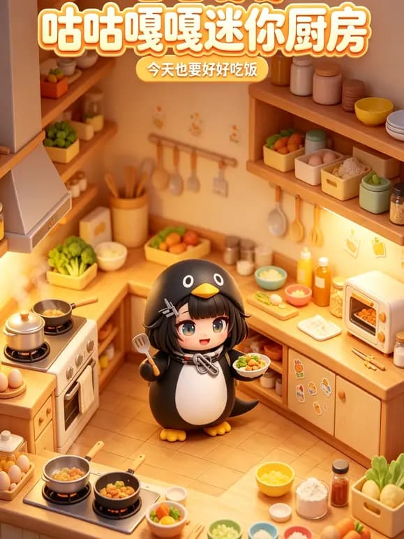 咕咕嘎嘎迷你厨房海报