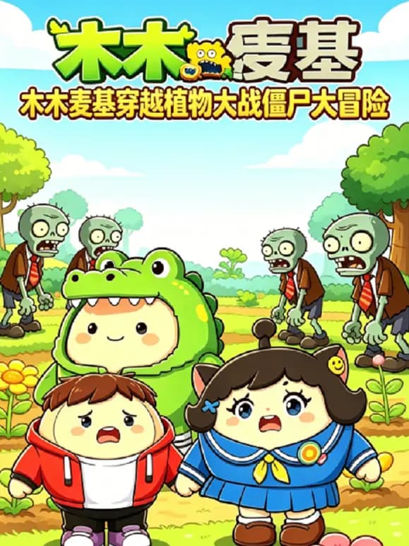 木木麦基：穿越植物大战僵尸大冒险海报