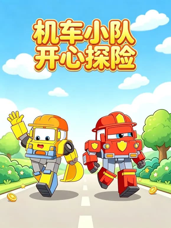 机车小队开心探险海报