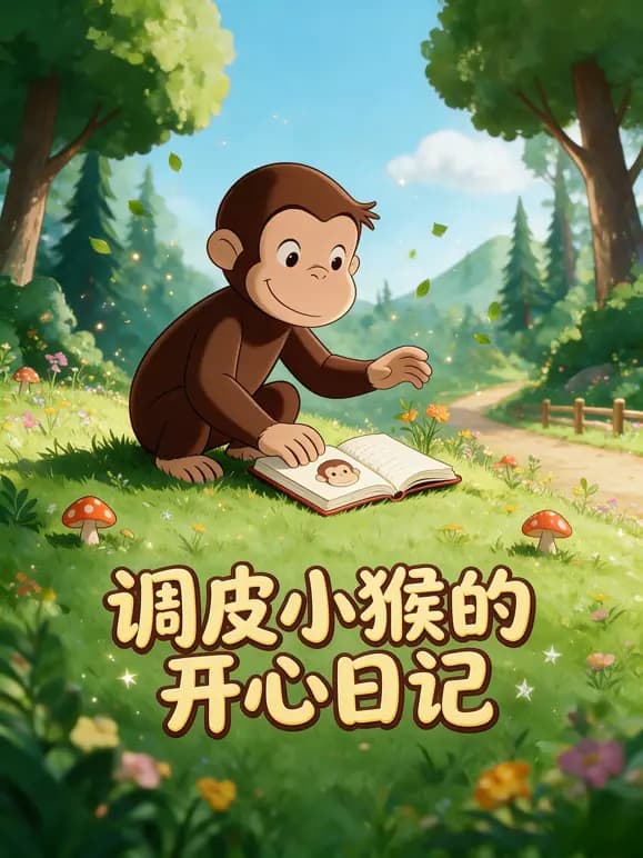 调皮小猴的开心日记海报