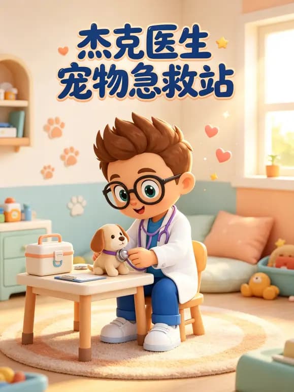 杰克医生宠物急救站海报