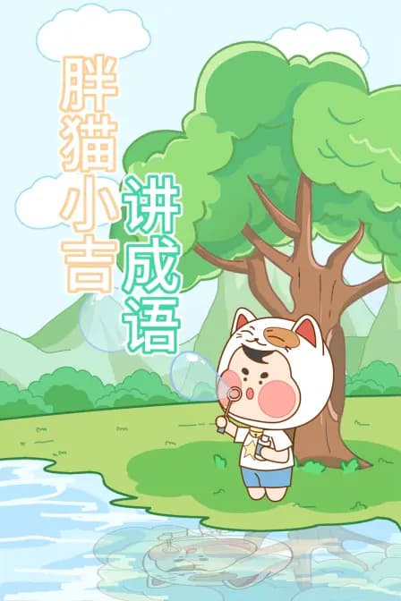 胖猫小吉讲成语海报
