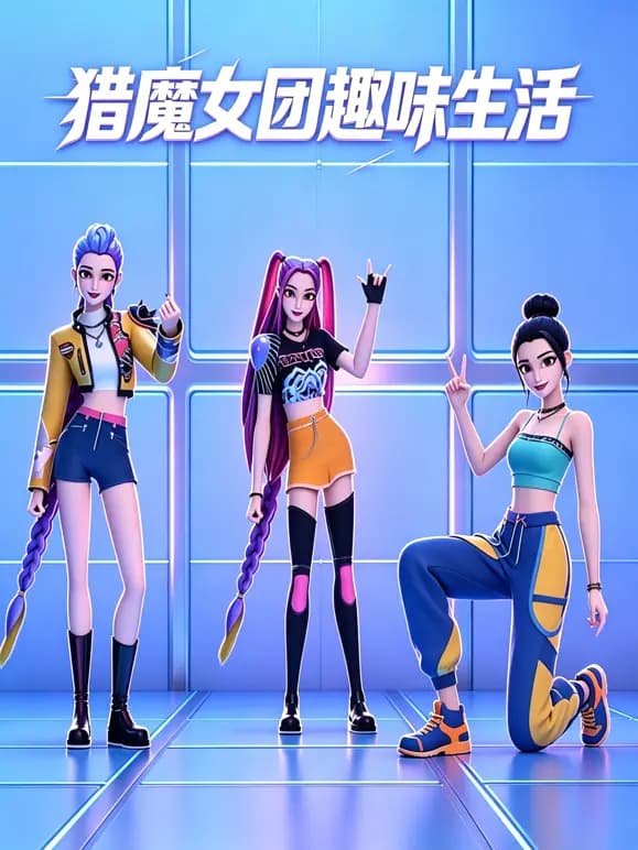 猎魔女团趣味生活海报