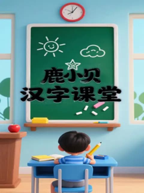 鹿小贝汉字课堂海报