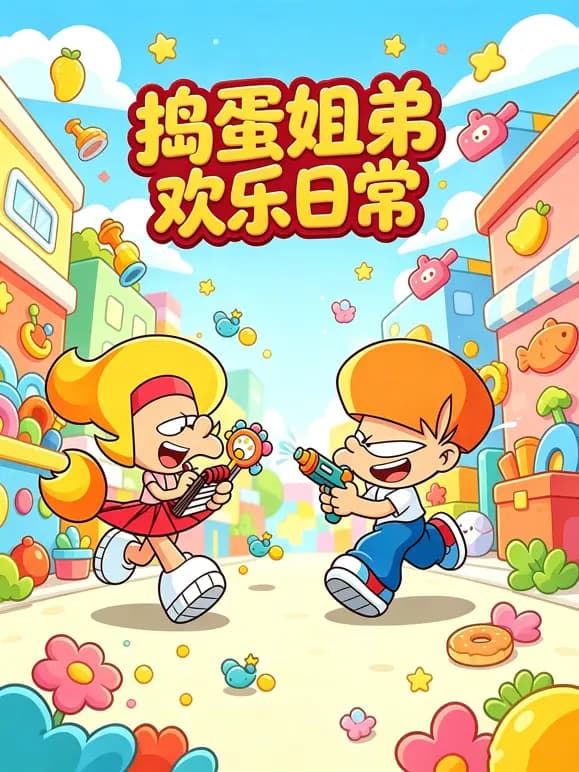 捣蛋姐弟欢乐日常海报