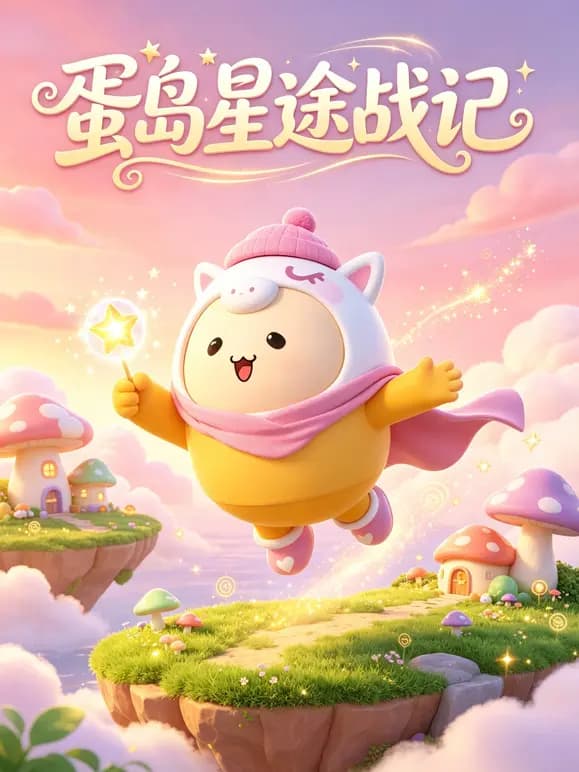 蛋岛星途战记海报