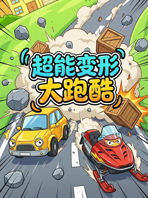 超能变形大跑酷海报