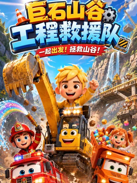 巨石山谷工程救援队海报