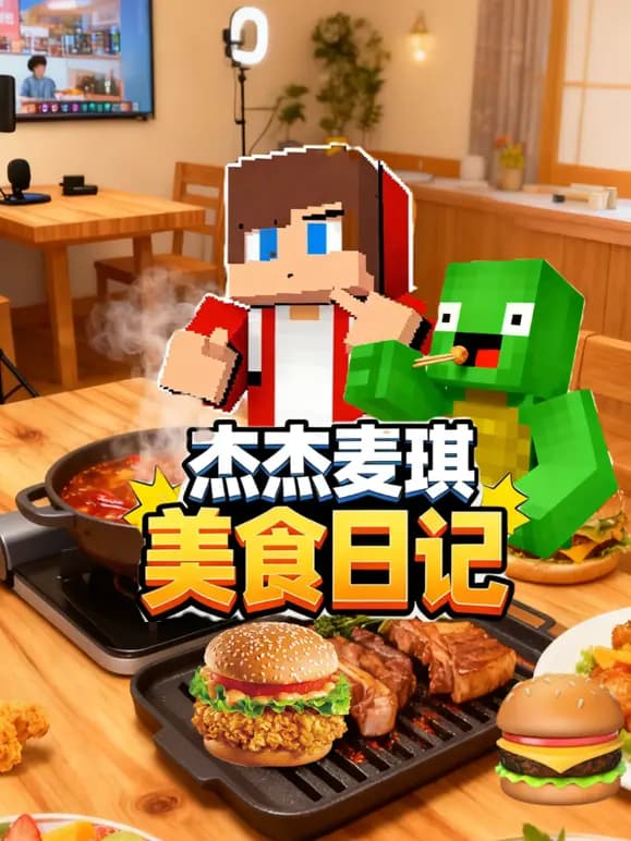 杰杰麦琪美食日记海报