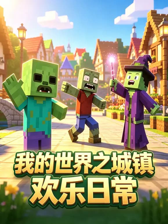 我的世界之城镇欢乐日常海报