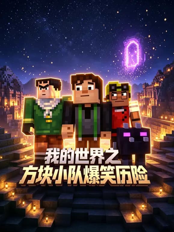 我的世界之方块小队爆笑历险海报
