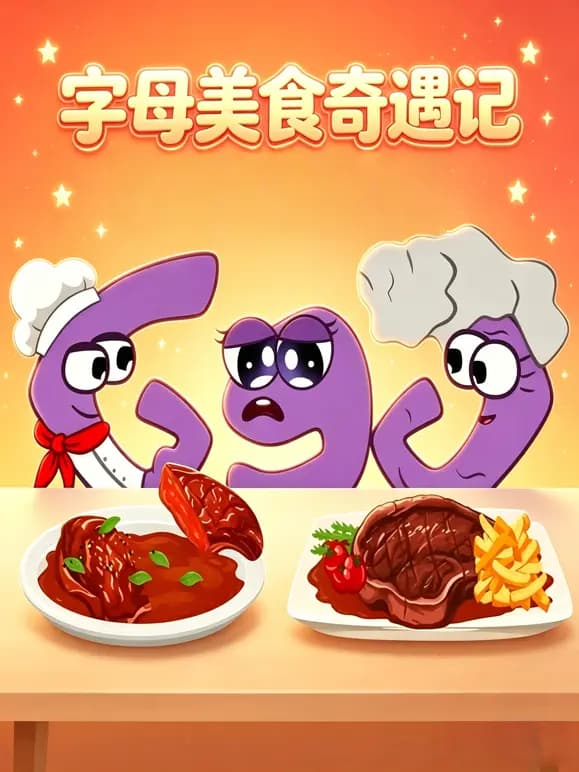 字母美食奇遇记海报