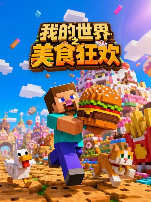 我的世界之美食狂欢海报