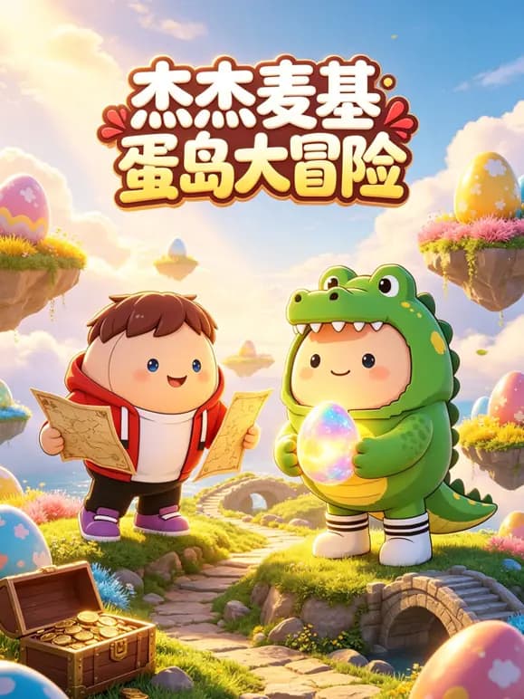 杰杰麦基蛋岛大冒险海报