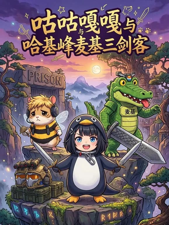 咕咕嘎嘎与哈基峰麦基三剑客海报