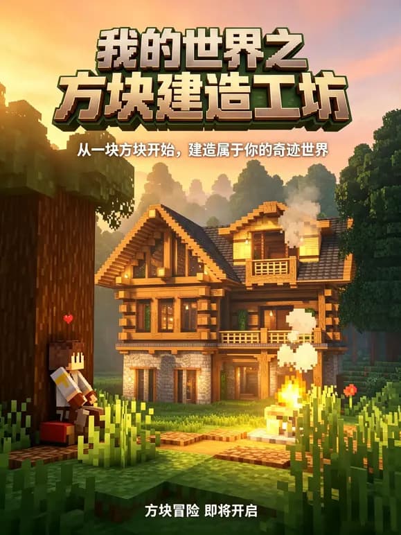我的世界之方块建造工坊海报