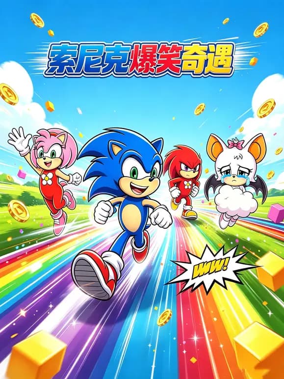 索尼克爆笑奇遇海报
