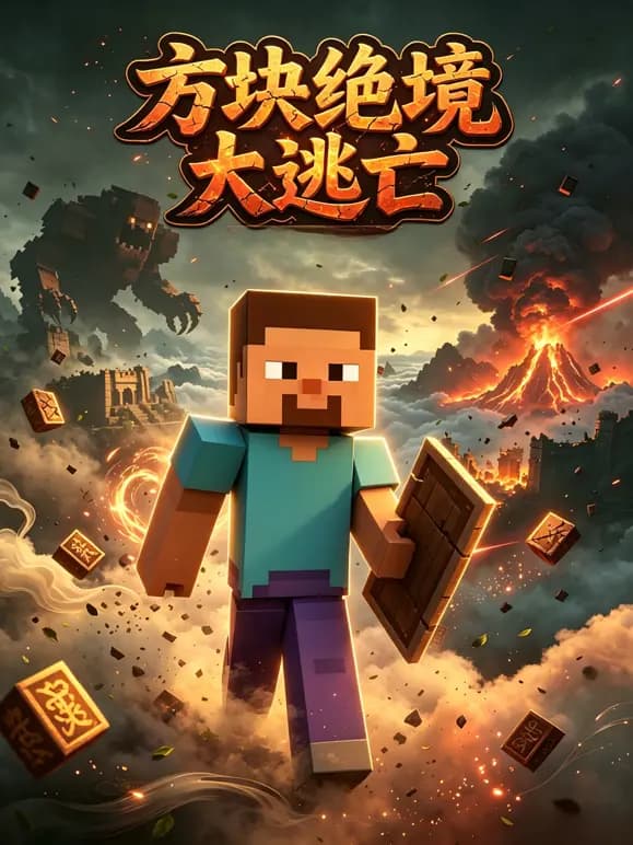 方块绝境大逃亡海报