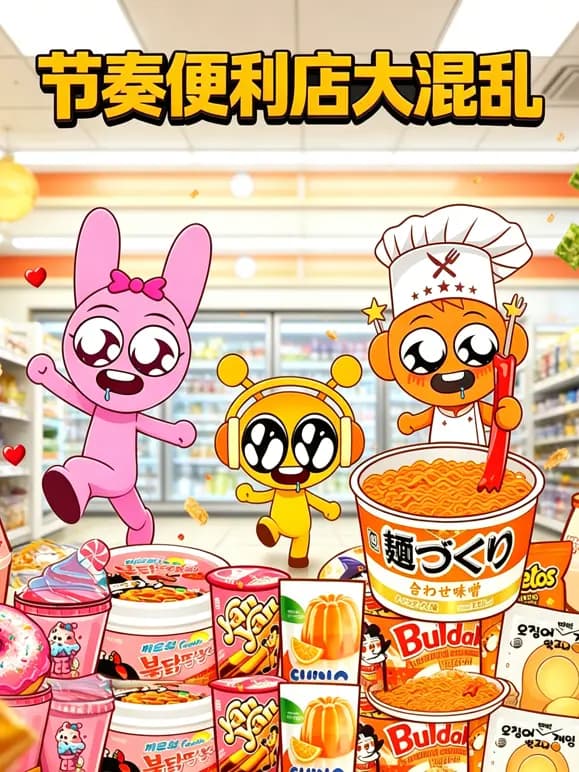 节奏便利店大混乱海报
