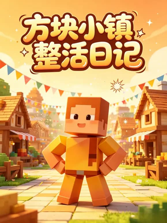 方块小镇整活日记海报