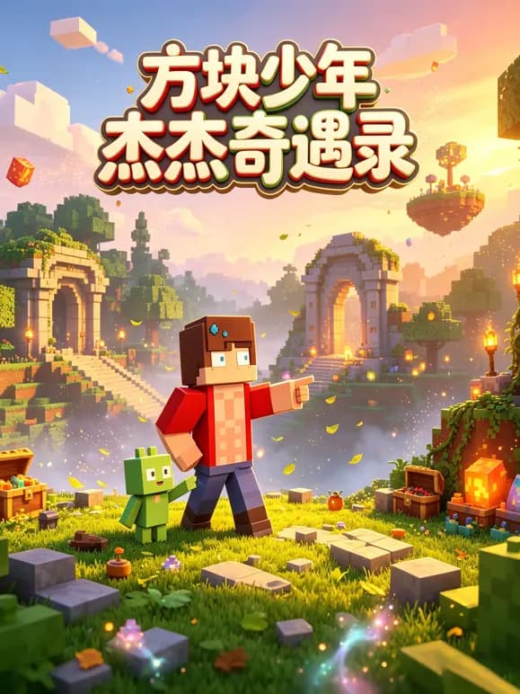 方块少年杰杰奇遇录海报