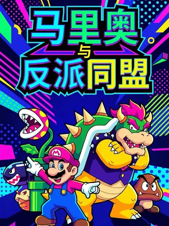 马里奥与反派同盟海报