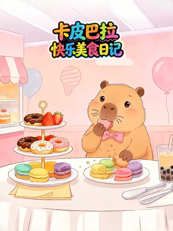 卡皮巴拉快乐美食日记海报