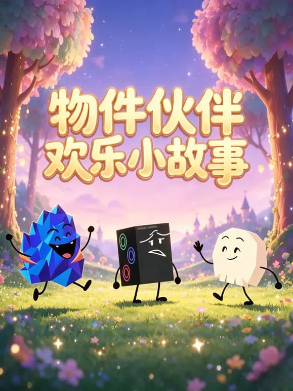 物件伙伴欢乐小故事海报