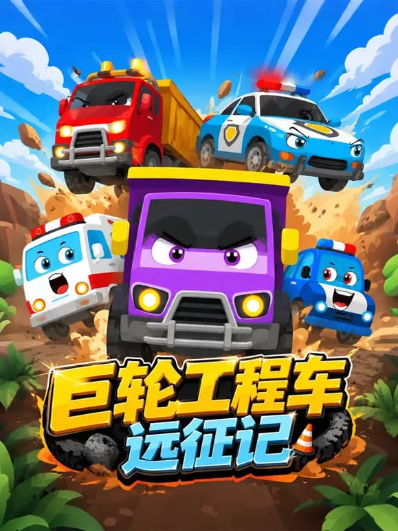 巨轮工程车远征记海报