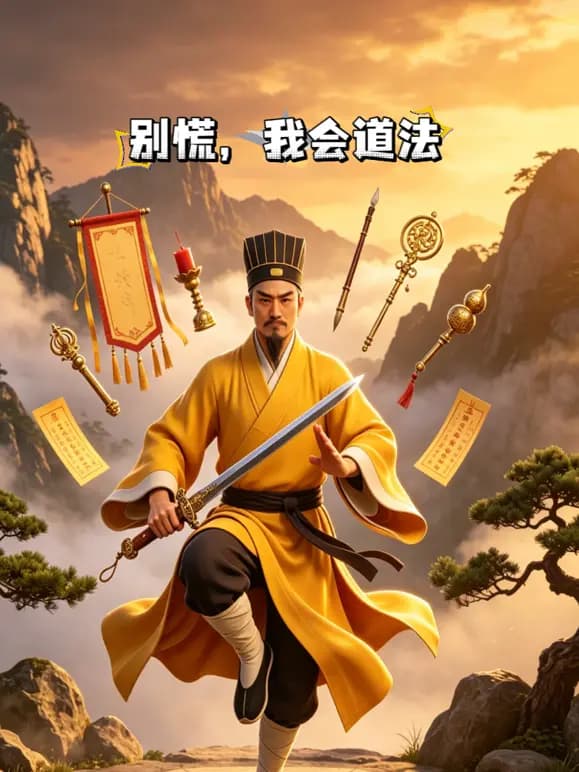 别慌，我会道法海报