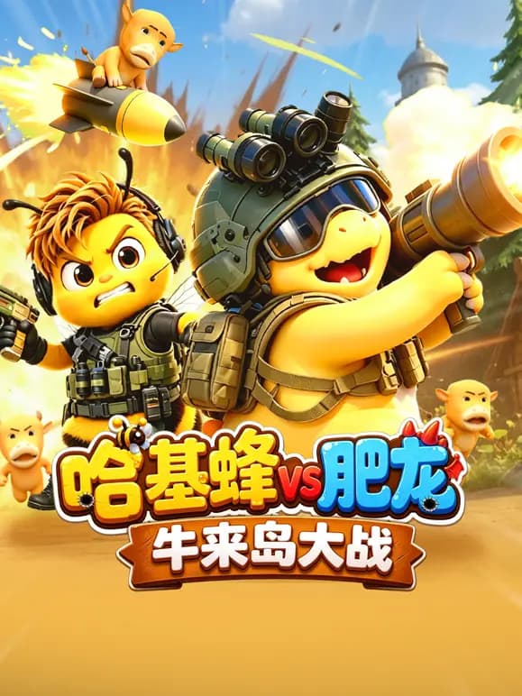 哈基蜂VS肥龙牛来岛大战海报