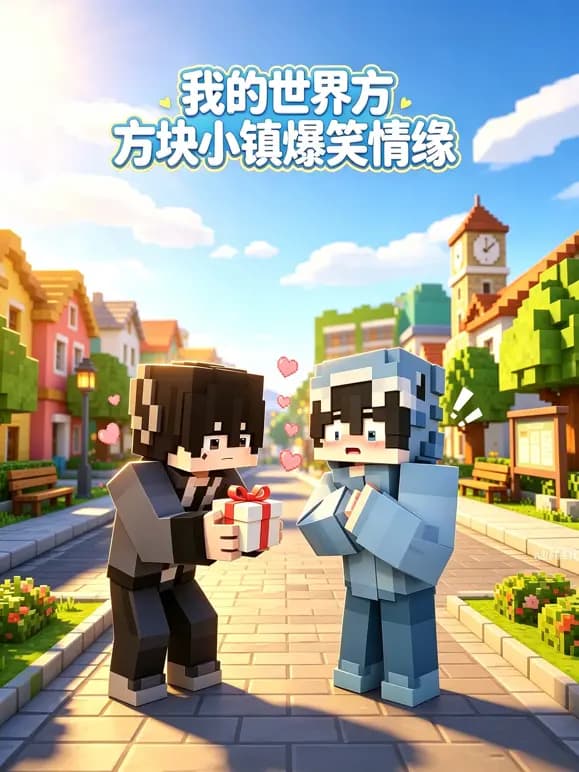 我的世界方块小镇爆笑情缘海报