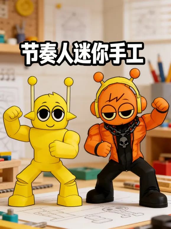 节奏人迷你手工海报