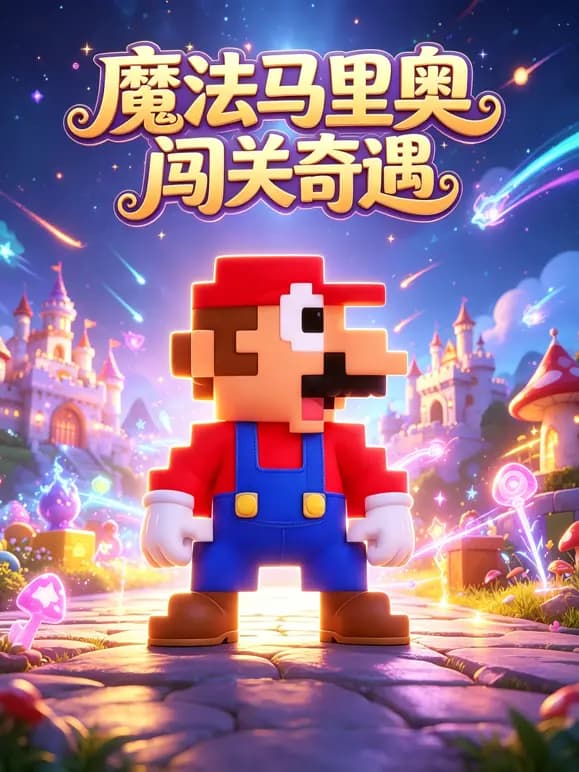 魔法马里奥闯关奇遇海报