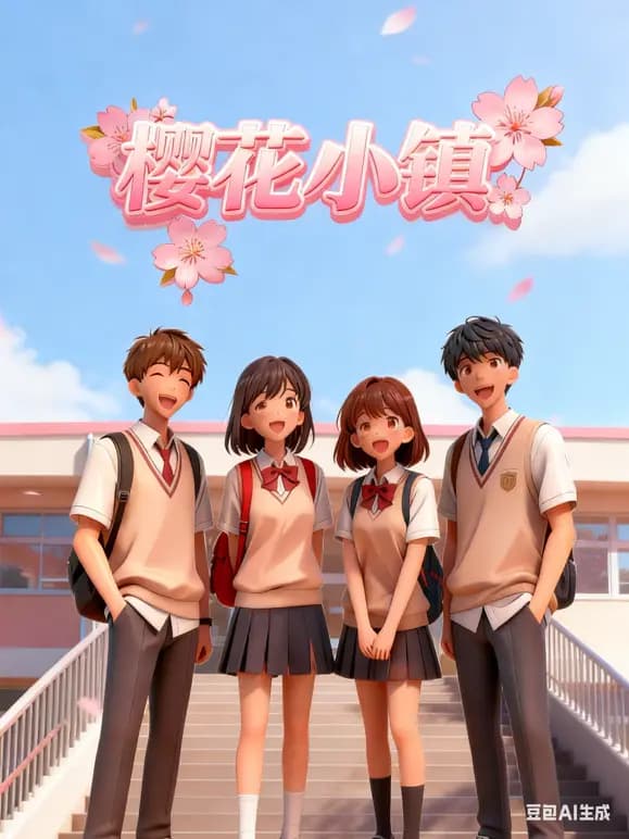 樱花小镇海报