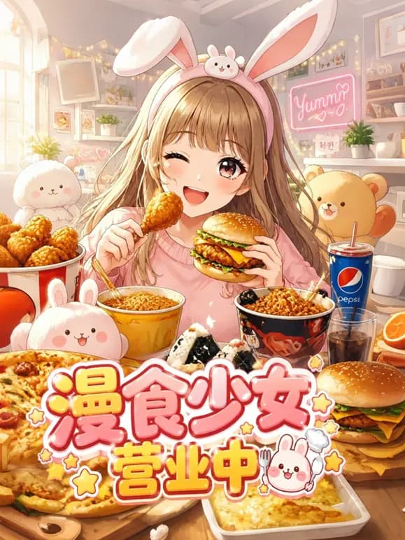 漫食少女营业中海报