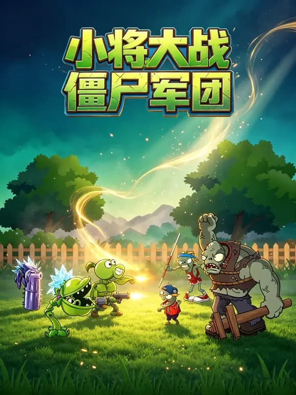 小将大战僵尸军团海报