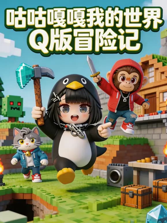 咕咕嘎嘎我的世界Q版冒险记海报