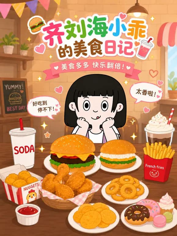 齐刘海小乖的美食日记海报
